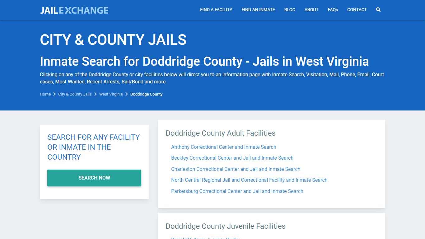 North Central Regional Jail - Doddridge Visitation | Mail ...